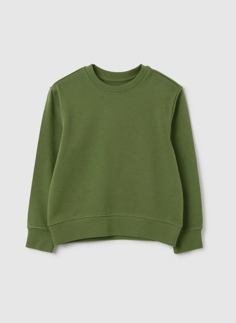 Ovs OVS Children'S Sweatshirt In Pure Green Cotton